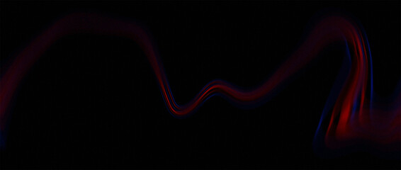 Dynamic dark abstract background with flowing red and blue light trails for modern designs