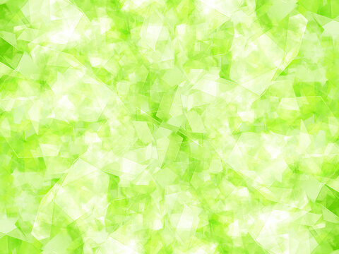透明感のある幾何学的な新緑の背景イラスト素材