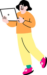 Person Holding Smartphone and Standing Casual