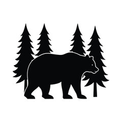 American Black Bear Nature Graphic