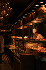 "Turkish chef preparing traditional food in Istanbul restaurant" © Parmida