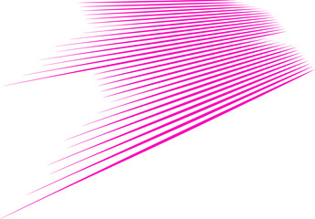 Abstract pink diagonal lines on white background, creating a dynamic motion effect. Modern design ideal for backgrounds, posters, and digital art.