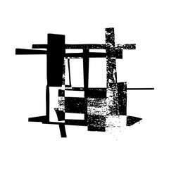 Abstract Shapes Compose Dynamic Arrangement in Modern Design