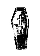 Coffin Religious Symbolism in Memorial Context