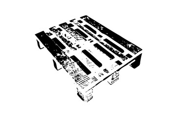 Pallet structure in industrial logistics
