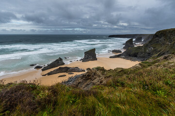 Bedruthan steps Cornwall