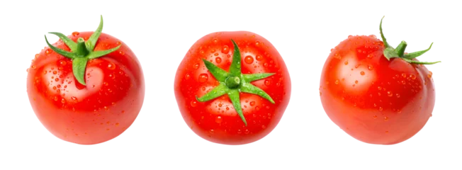 Fotobehang Keuken tomatoes on a white background  © Amelia NF