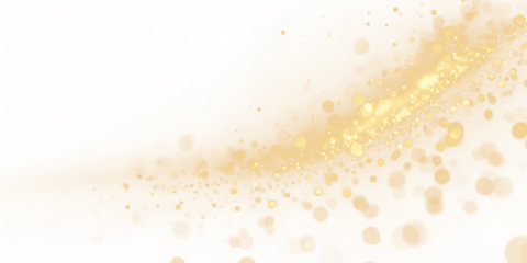 Festive gold sparkles explode with shimmering confetti and glowing particles. Perfect for holiday, party, or celebration designs as PNG overlays. Adds magical shine and luxurious motion.