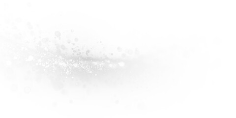 Realistic white star dust light effect isolated on transparent PNG. Christmas glowing bokeh confetti and sparkle overlay texture for your design. © ikril