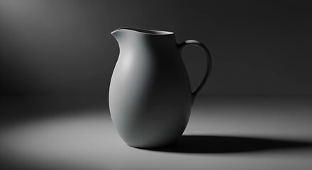 white jug on black