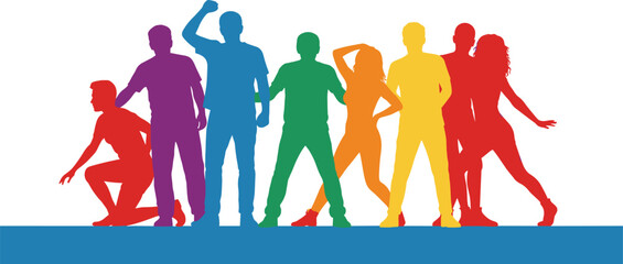 Versatile abstract geometric shapes with bold color palette and clean lines for modern design projects