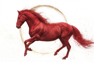 Happy New Year 2026 Fire Horse Ring