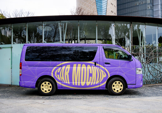 Mini Bus Vehicle Mockup