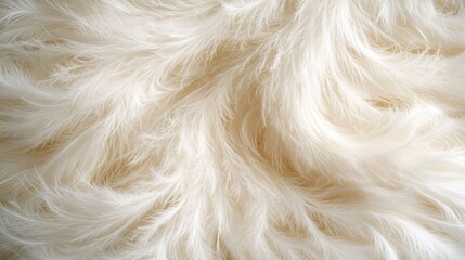 Close-up of soft, flowing white feathers