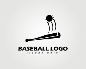 baseball vector logo design illustration for company logo