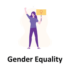 Gender Equality Vector Illustration Which can easily edit or modify