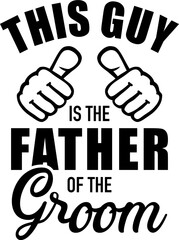 This guy is the father of the groom