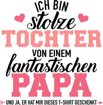 Stolze Tochter von einem fantastischen Papa