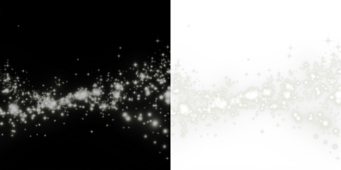 Sparkling glitter overlay with shimmering particles on contrasting black and white backgrounds, ideal for creative design projects and enhancing visual aesthetics