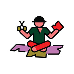 diy mania color flat icon for digital and print projects.