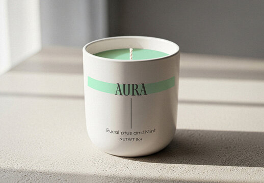 Scented Candle Mockup