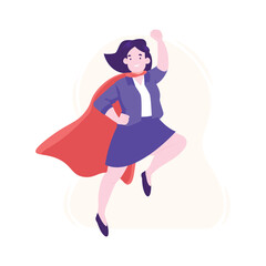 Superwoman Vector Illustration Which can easily edit or modify