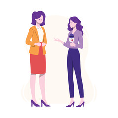 Business Women Vector Illustration Which can easily edit or modify