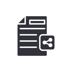 Document Sharing Connection Data Transfer Icon