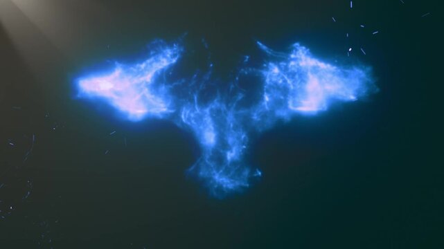 phoenix blue fire bird animation template. Logo Intro Animation Flame