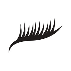 eyelash logo icon illustration  flat