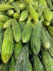 Bitter gourd in the market