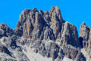 Rocky peaks of Italian alps