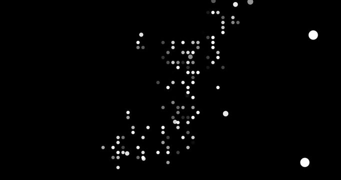 Connective Art Orbs Generating Congo Map Shape