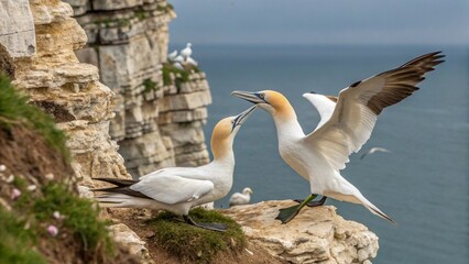 seagull on the rock
