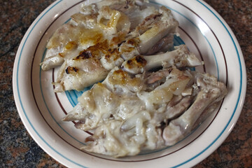 cooked pig's feet as gourmet food