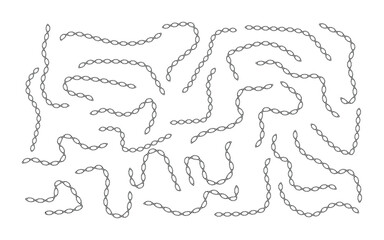 Abstract line path art, Minimal maze drawing design, Modern abstract outline