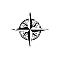 Fototapeta premium Compass Points Direction in Nautical Chart