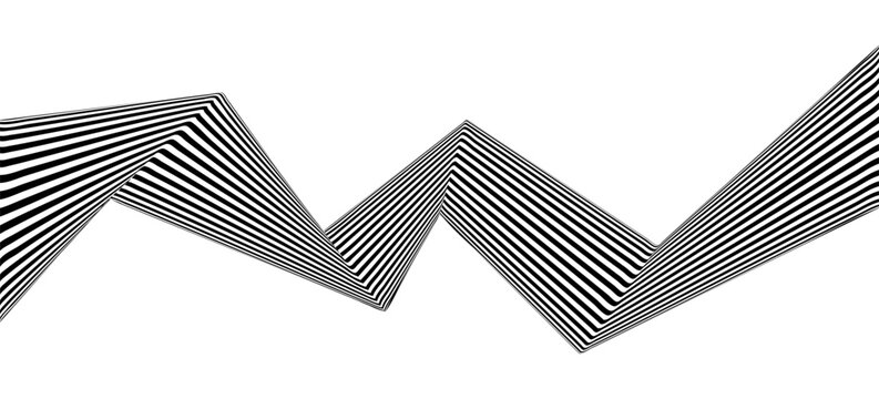 Abstract black and white stripes