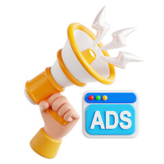 Advertising 3D Icon
