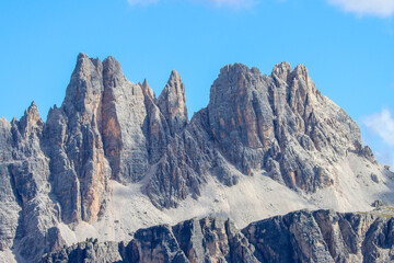 A mosaic of cliffs and crests, pressed close from Nuvolau’s windswept perch