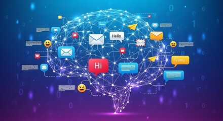 Brain Network - Artificial Intelligence and Communication in the Digital Age.