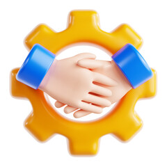 Customer Relationship Management 3D Icon