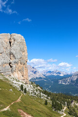 Cortina D'Ampezzo seen from Cinque Torri