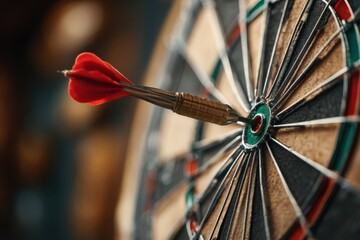 Dartboard Game Symbolizing Focus and Success