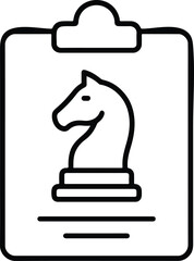 Strategic Planning Icon – Business Decision Concept