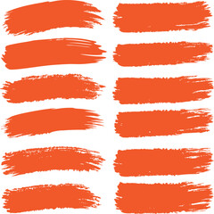 Obraz premium A collection of watercolor brush stroke and grunge banner vector sets for design illustration and decoration element art