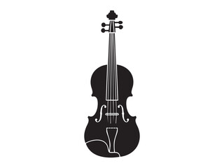 violin vector isolated on white © gazel