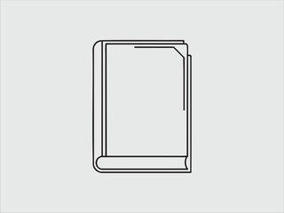 icon book black minimalist vector