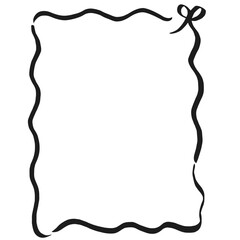 Doodle Christmas Frame Hand Drawing Illustration