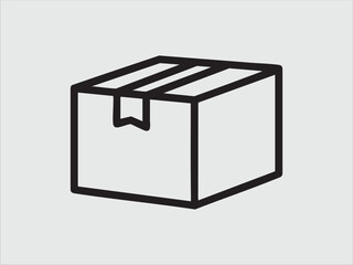 vector illustration of a box with lid